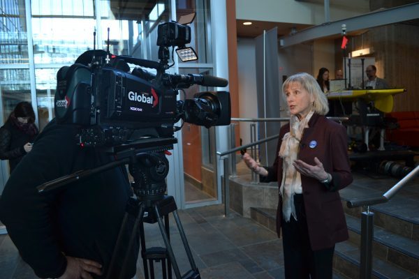 Dr. Sara Iverson speaks to media about OTN